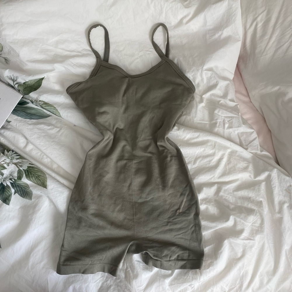 Green romper / one piece / bodysuit / play suit